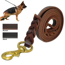 Braided Leather Leash